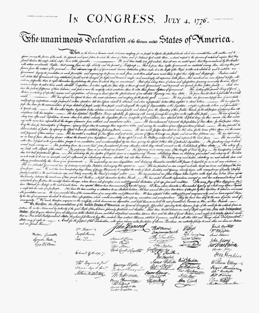 Declaration Of Independence Declaration Of Independence 